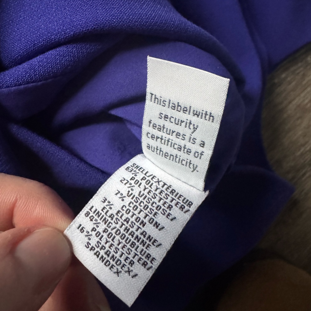 Diane Von Furstenburg Bevin Blue Mini Dress L View 5